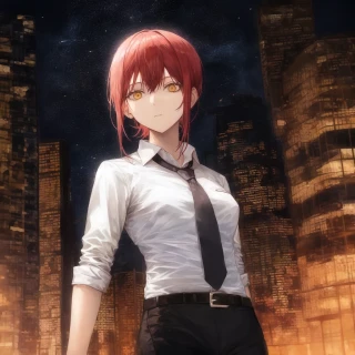 チェンソーマン マキマ, ドレス, スーツ, ビジネス用Yシャツ